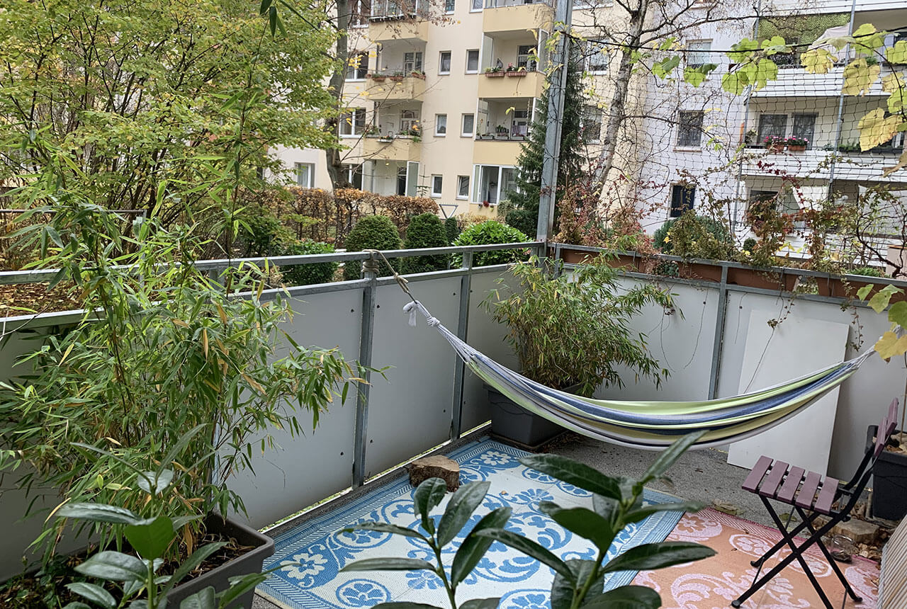 Ansicht eines Balkons