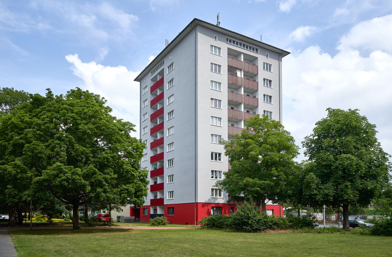 Außenanschsicht des Gebäudes in der Mainzer Straße